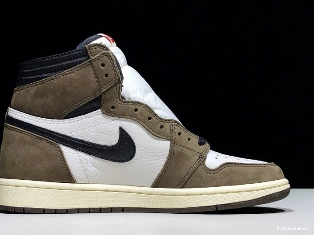 MaikeSneakers 100 'Mocha' Scott High Travis CD4487 Air x - 1 Retro Jordan OG 0626